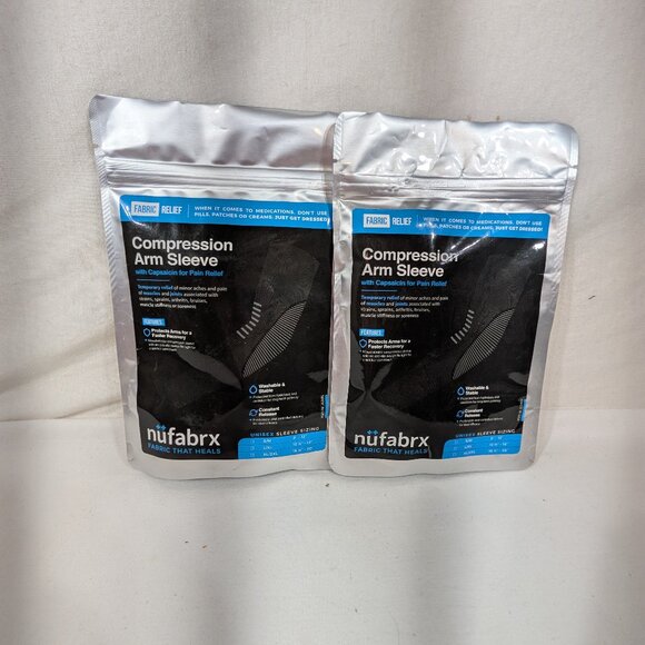 2 NEW Compression Arm Sleeves - Picture 1 of 2